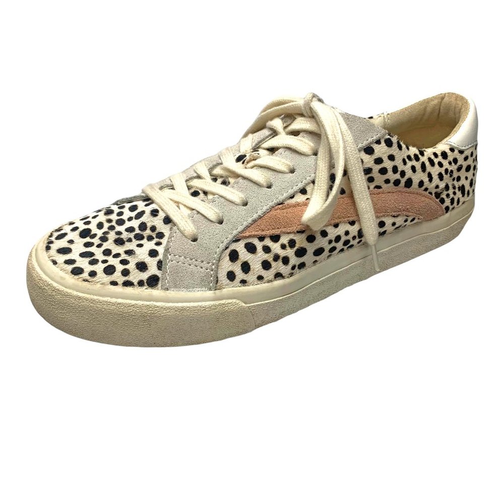 MADEWELL AH 758 Sidewalk Low Dyed Fur Calf Hair Leather Sneakers - Picture 2 of 10
